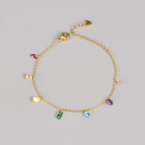 Ensemble de bracelets zircon scintillant.