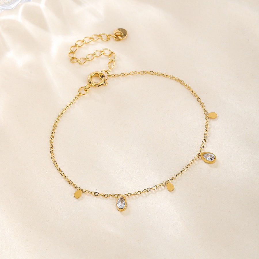 Ensemble de bracelets zircon scintillant.