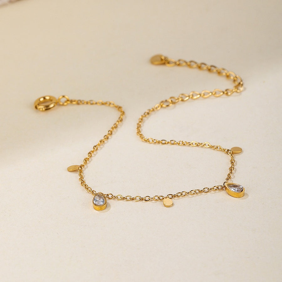 Ensemble de bracelets zircon scintillant.