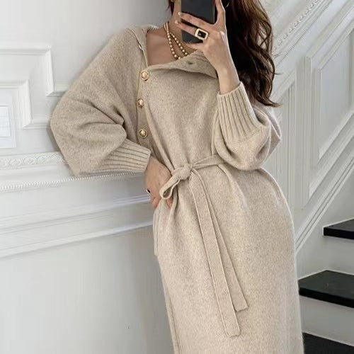 Robe midi en tricot