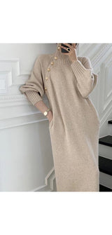 Robe midi en tricot
