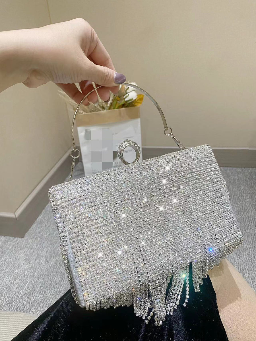 Sac de Luxe Orné de Strass Scintillants