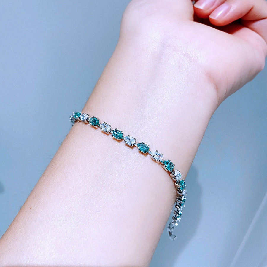 💙💚 Ensemble de 3 Bracelets Goutte Bleu & Vert – Élégance & Éclat Naturel
