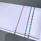 💙💚 Ensemble de 3 Bracelets Goutte Bleu & Vert – Élégance & Éclat Naturel