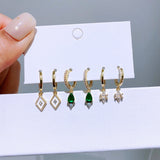 Ensemble de 6 paires de boucles d'oreilles élégantes :