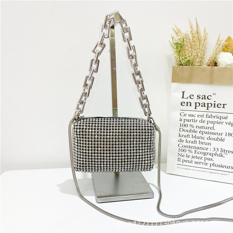 Sac de Luxe Orné de Strass Scintillants