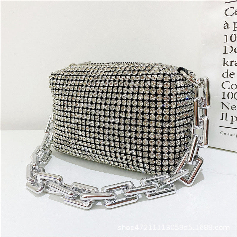 Sac de Luxe Orné de Strass Scintillants