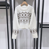 Pull en laine à épaules basses