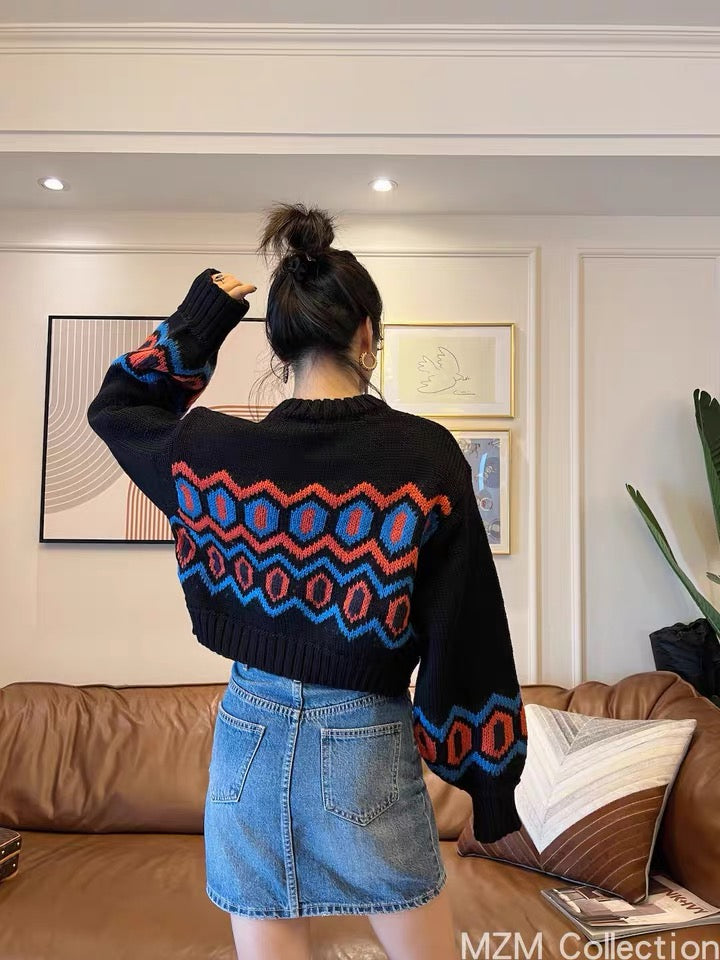 Pull en laine à épaules basses