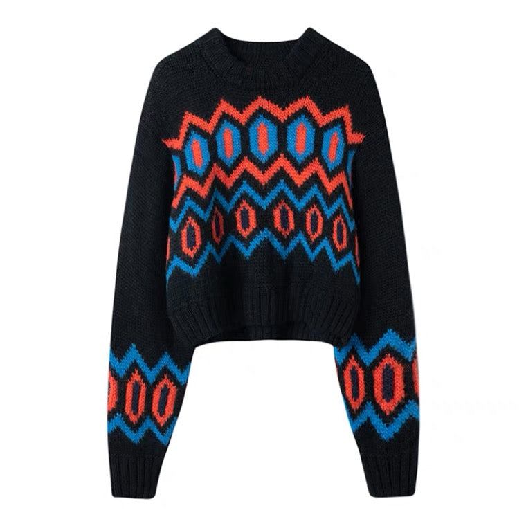Pull en laine à épaules basses