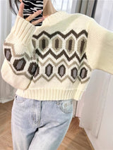 Pull en laine à épaules basses