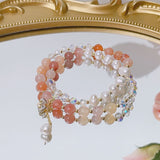 Bracelet à double tour en agate