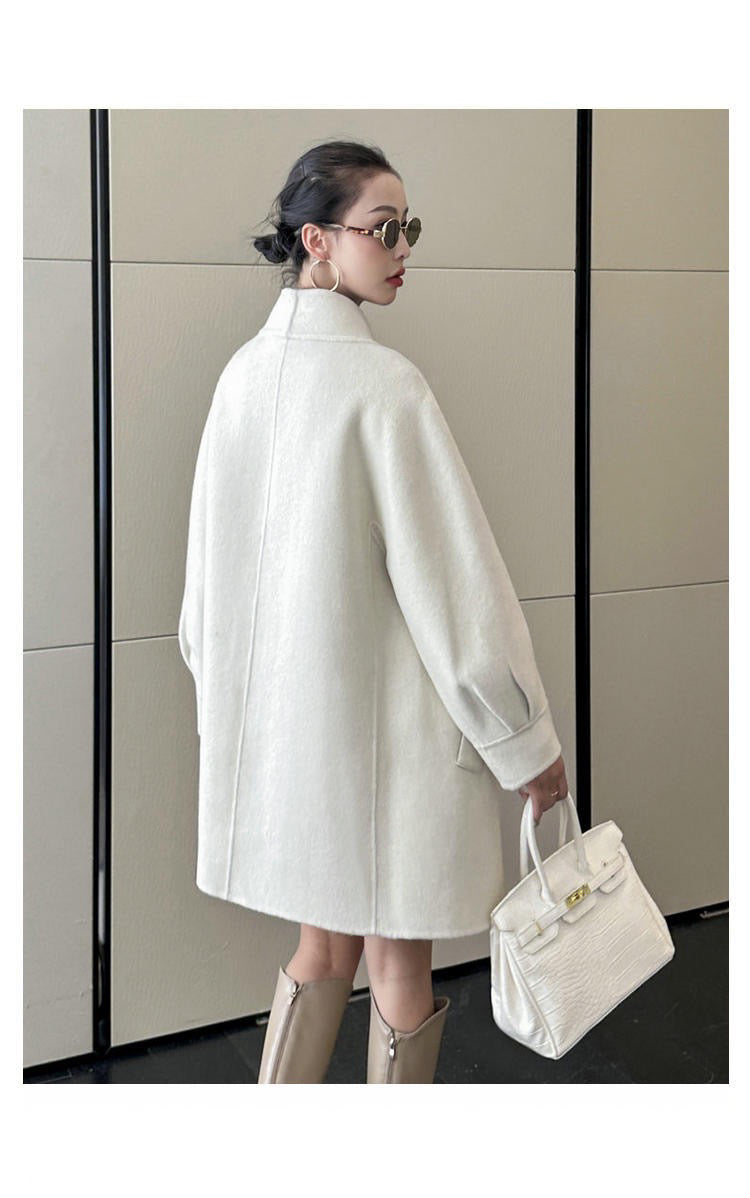 Manteau Oversize en Laine Double face