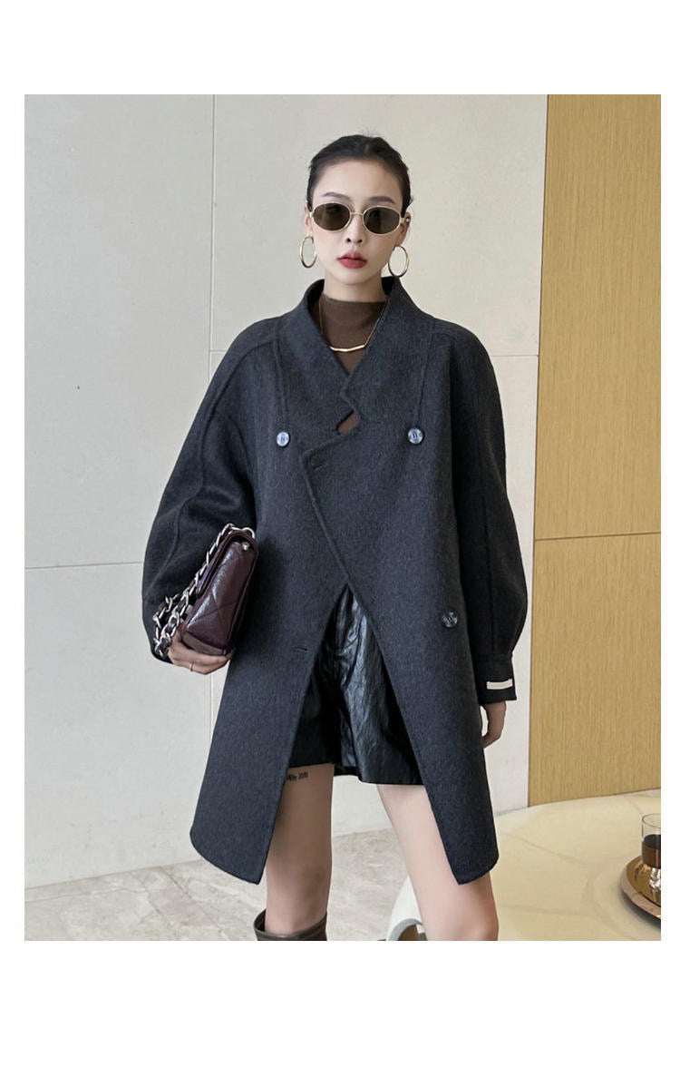 Manteau Oversize en Laine Double face
