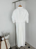 Robe Longue Col en V Plissé