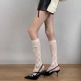 Lot de 4 paires de chaussettes à nœud en dentelle