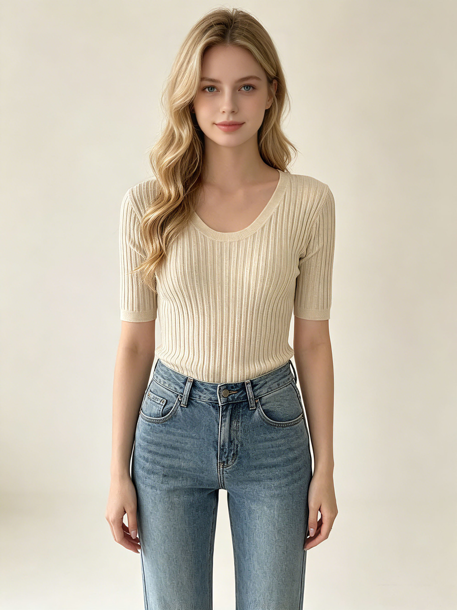 Pull CôTé Chic à Manches Courtes