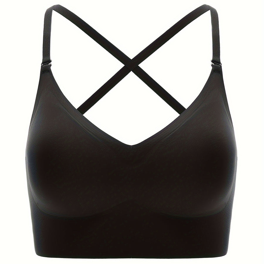 Women's Front-Closure Bra, Fashion Lace Lingerie 2pcs Set