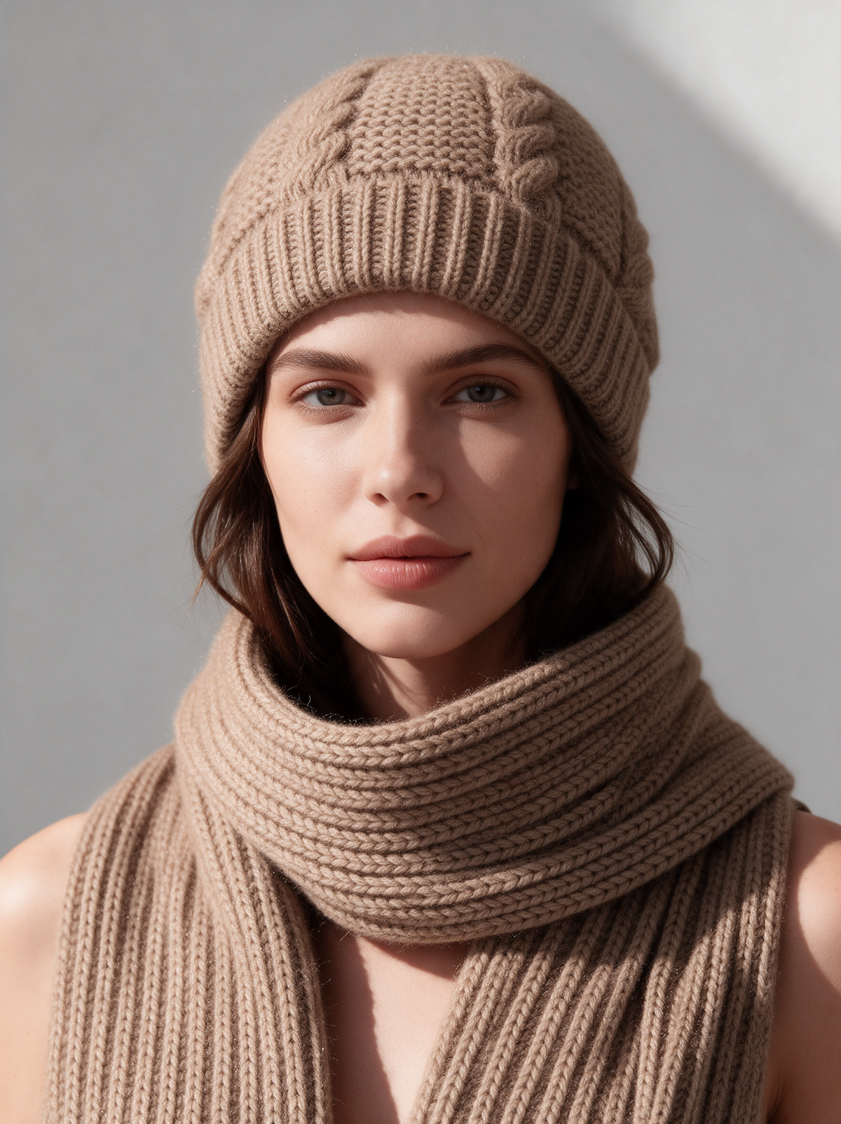 Ensemble bonnet et écharpe longue – Odes