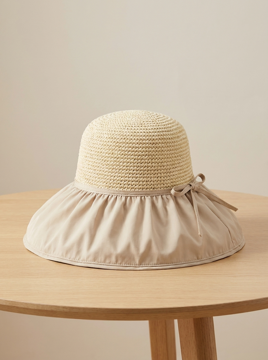 Chapeau paille Crème