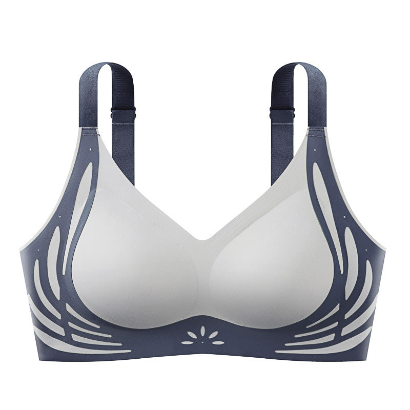 💖 Lot de 3 Soutiens-Gorge ✨ Vente du dernier jour 49% de réduction Push-Up Froncé à Blocs de Couleurs Sans Couture