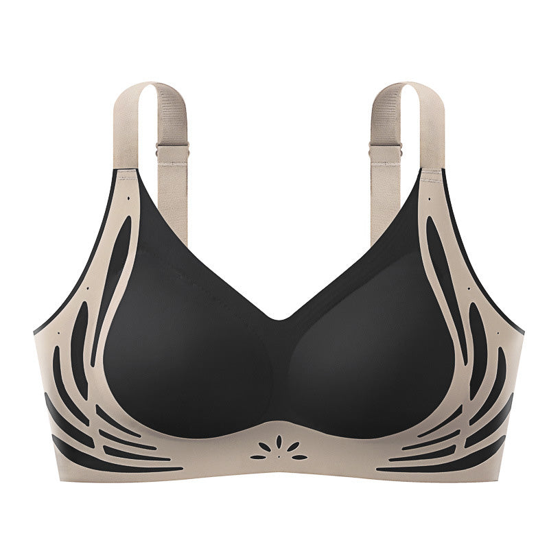 💖 Lot de 3 Soutiens-Gorge ✨ Vente du dernier jour 49% de réduction Push-Up Froncé à Blocs de Couleurs Sans Couture