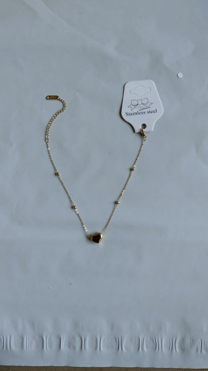 Bracelet petit cœur doré