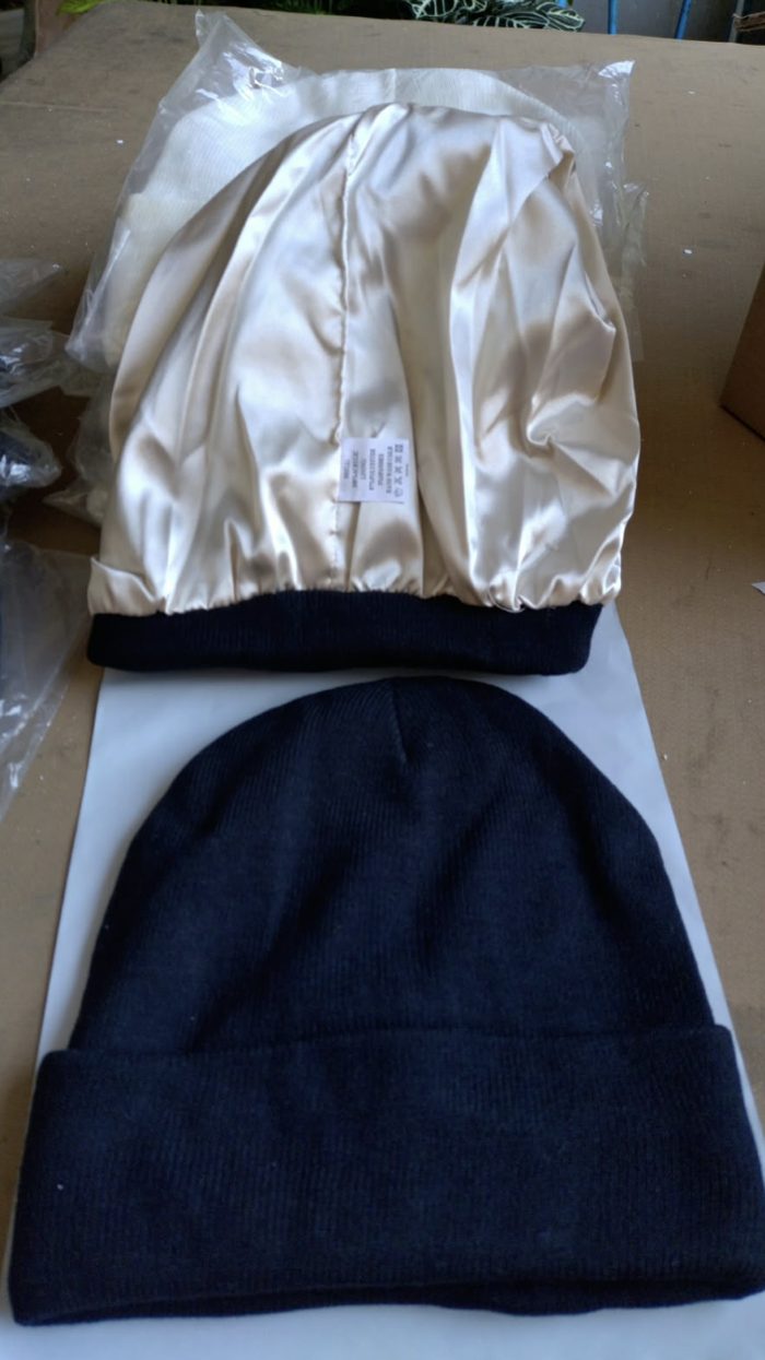 Bonnet doublé satin