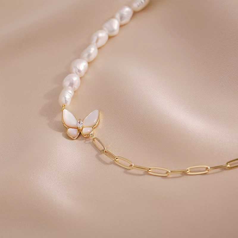 Papillon de nacre collier