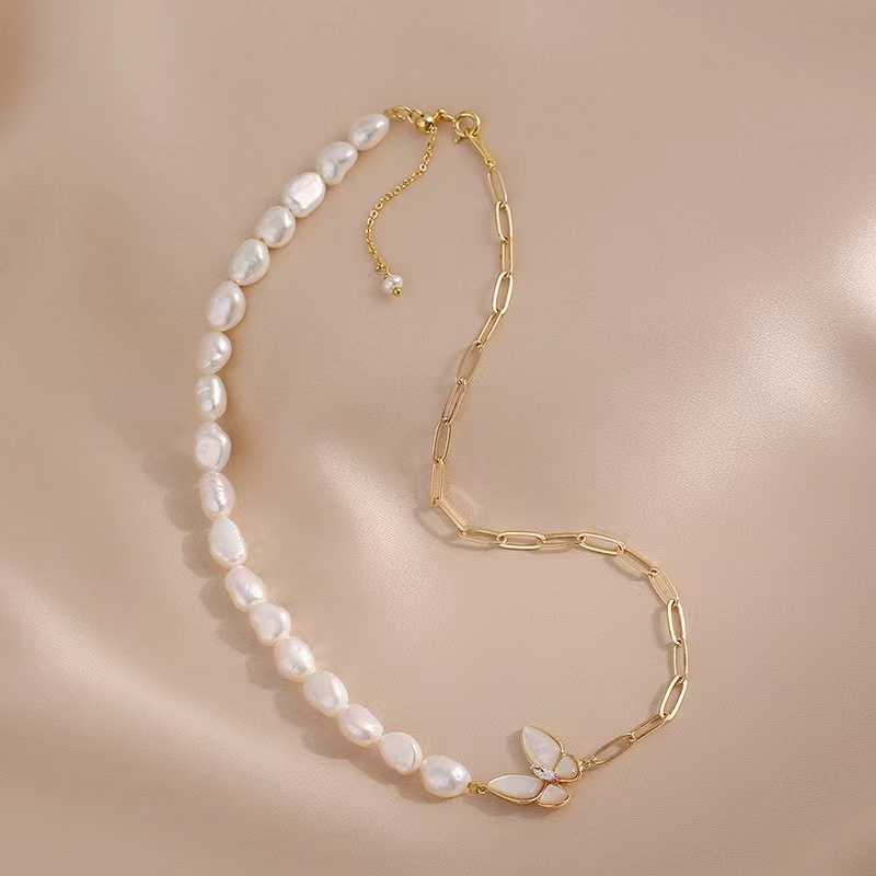 Papillon de nacre collier