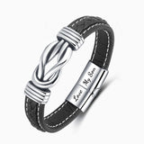 Bracelet en cuir tressé 