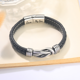 Bracelet en cuir tressé 