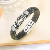 Bracelet en cuir tressé 