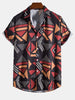 Chemise à Motifs Géométriques & Short de Bain