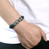 Bracelet en cuir tressé 