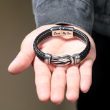 Bracelet en cuir tressé 