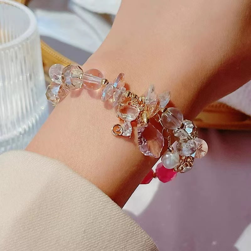 Bracelet Kitty en pierres naturelles et cristal tchèque