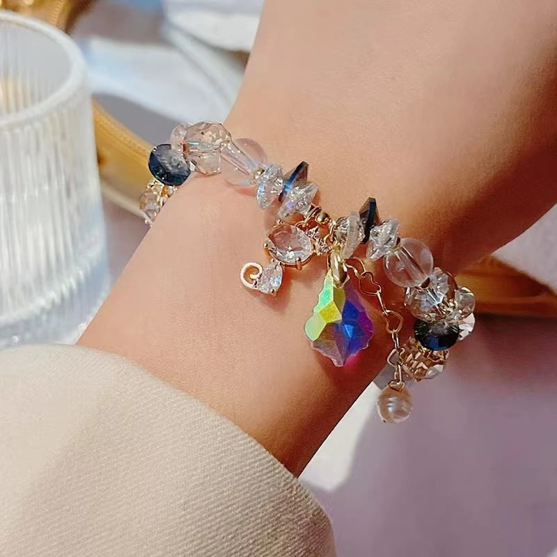 Bracelet Kitty en pierres naturelles et cristal tchèque