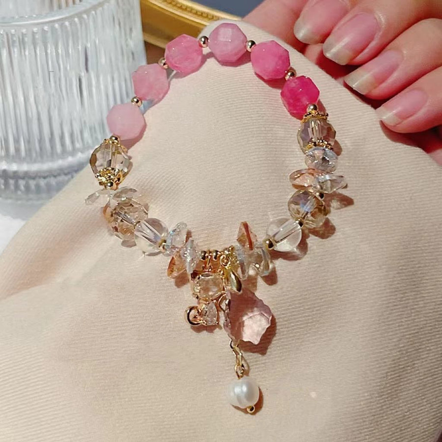 Bracelet Kitty en pierres naturelles et cristal tchèque