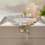 Bracelet à breloques en cristal tchèque