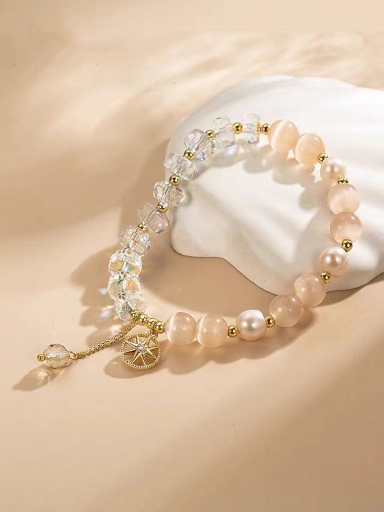 Bracelet à breloques en cristal tchèque