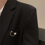 Ensemble de 2 broches cœur et arbre