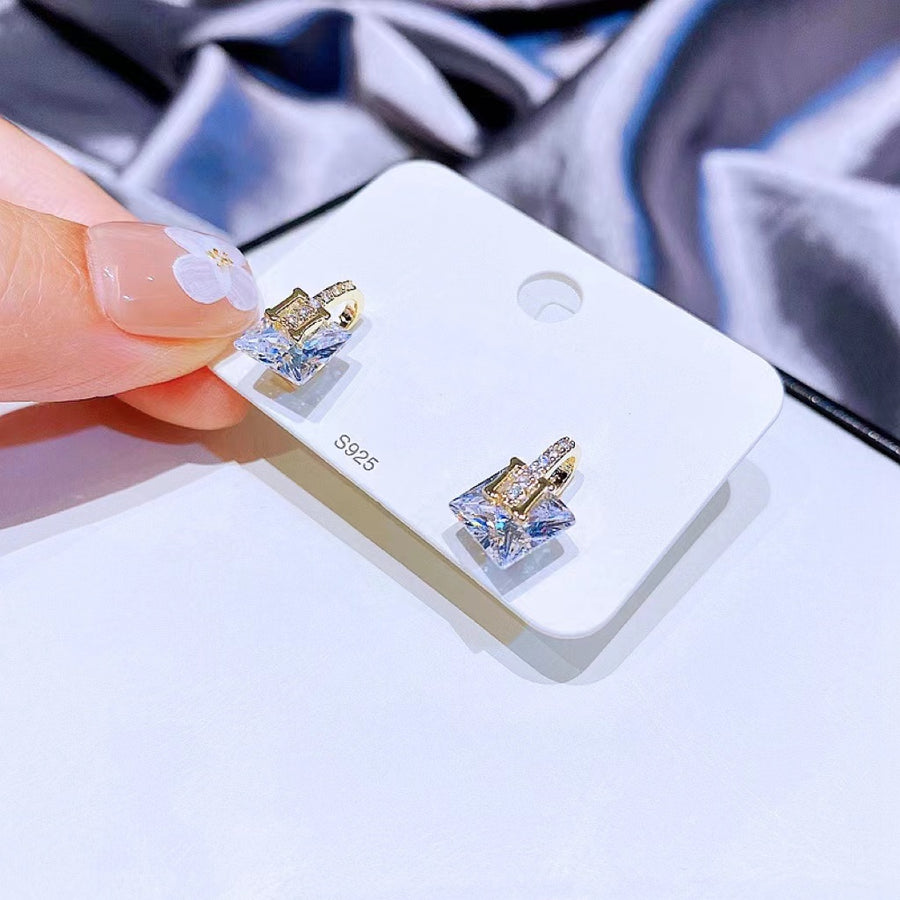 Lot de 2 paires de boucles d'oreilles hexagonales