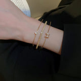 Ensemble de 3 bracelets en zircon H