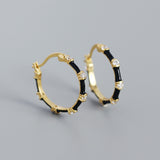 Boucles d'Oreilles Bambou Argent 925