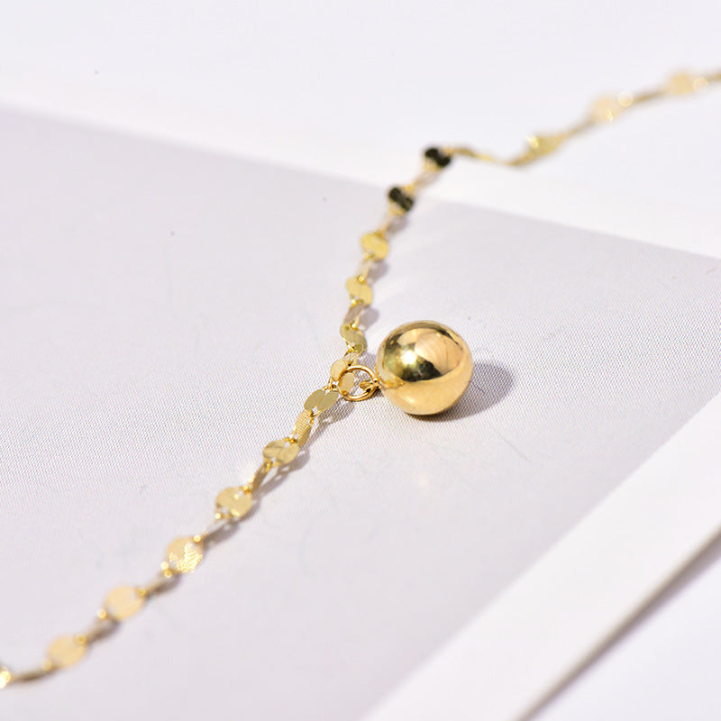 Bracelet de cheville chaîne délicate en argent 925