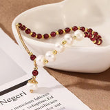 Bracelet de grenats naturels