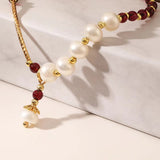 Bracelet de grenats naturels