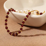 Bracelet de grenats naturels