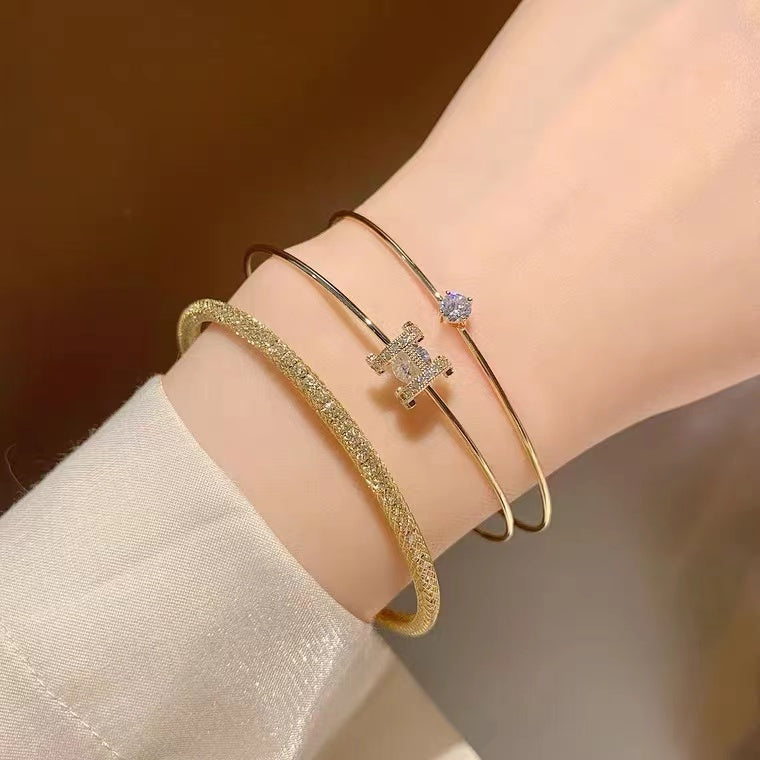 Ensemble de 3 bracelets en zircon H – photo 2